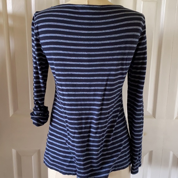 Banana Republic stripe boatneck tee small - Picture 3 of 5